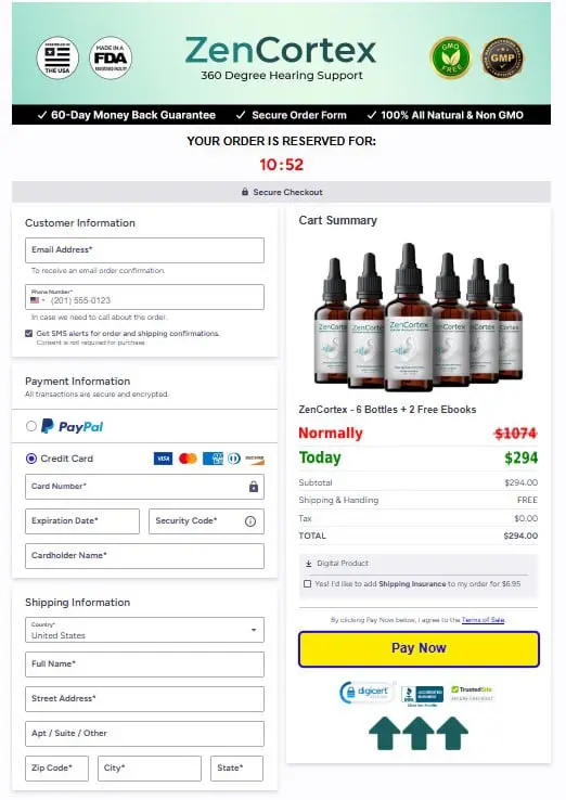 ZenCortex Checkout